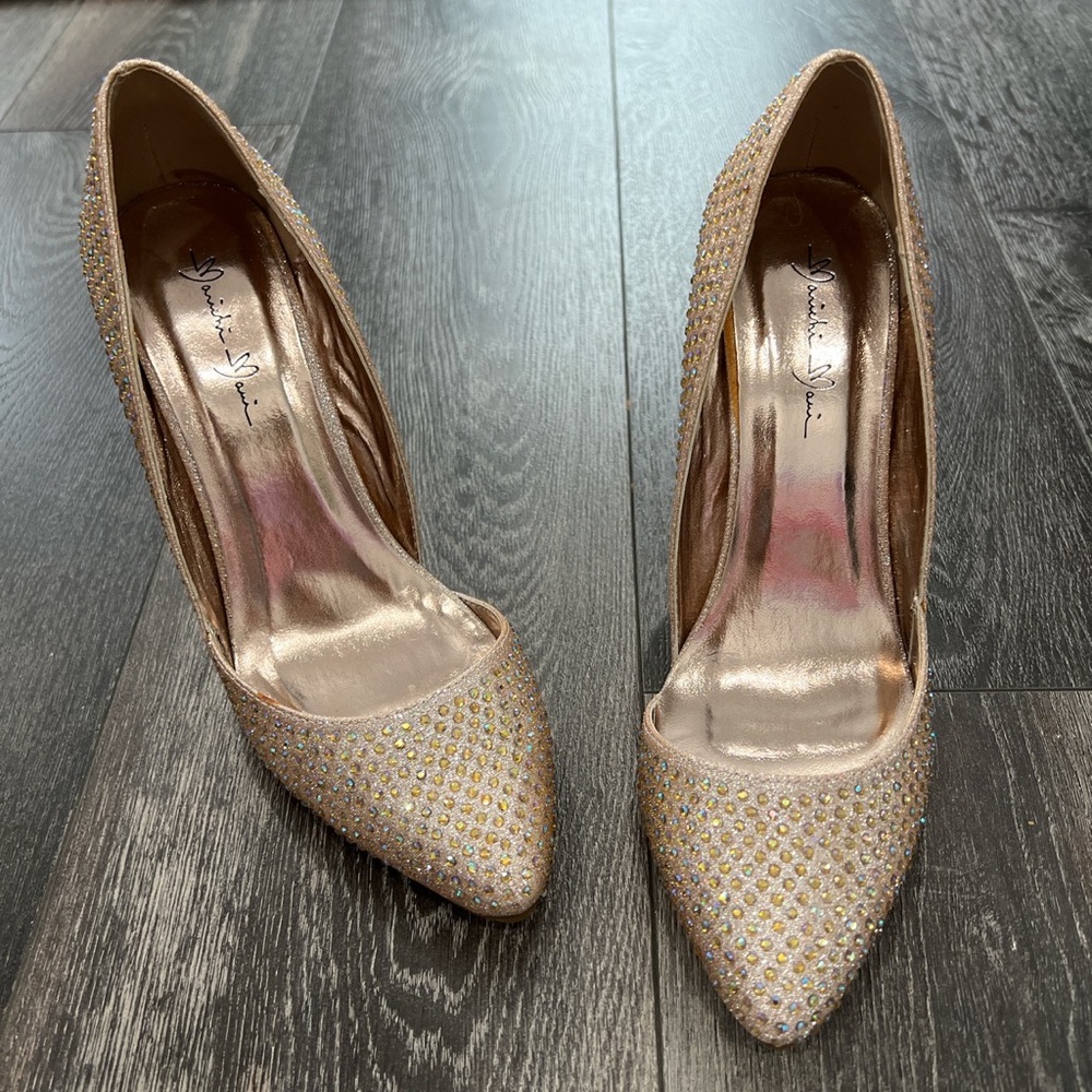 Marichi Mani Rhinestone Heels